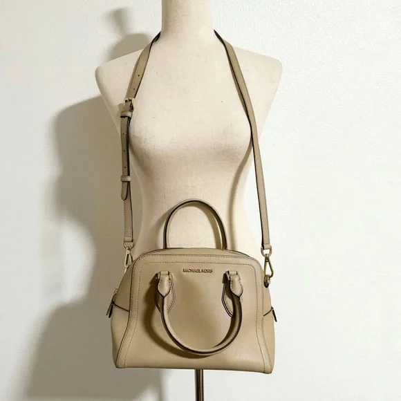 Michael Kors Ayden Saffiano Leather Medium Dome Satchel Crossbody - Picture 1 of 9